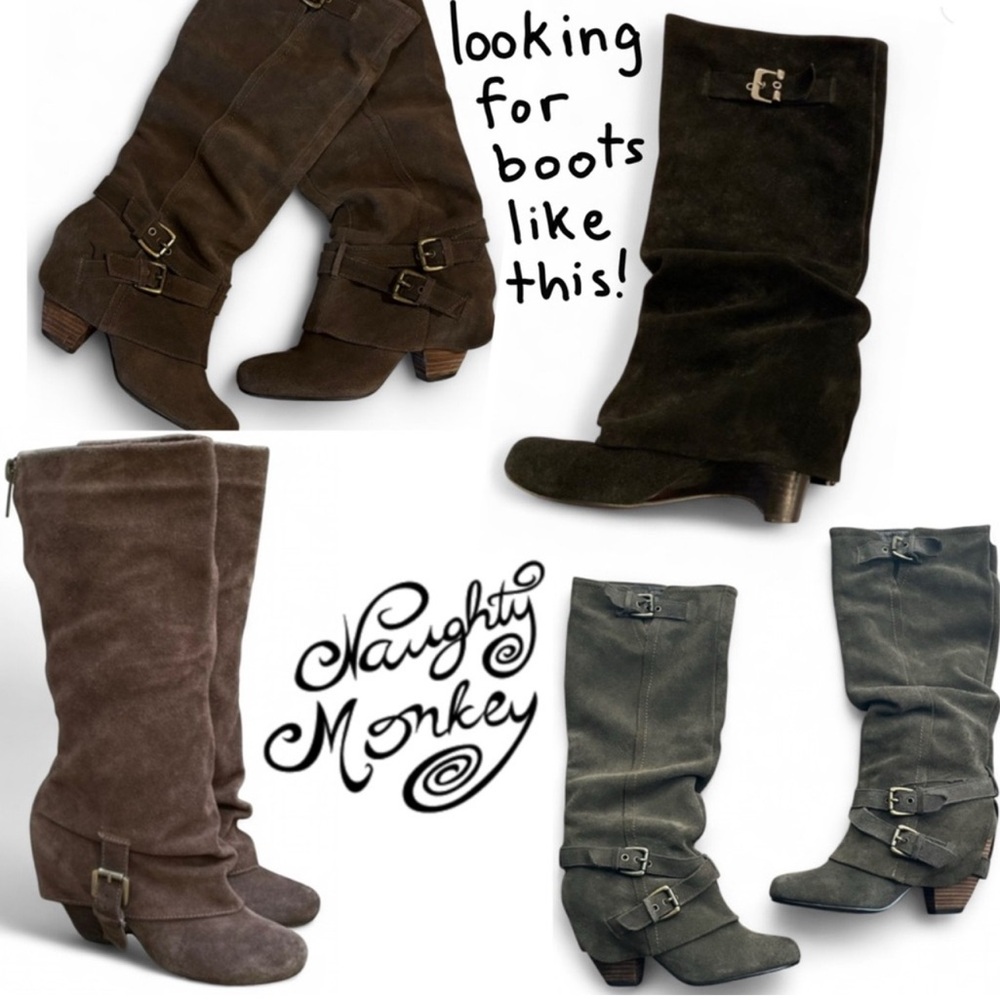 IN SEARCH OF !!! boots just like these by Naughty Monkey! ANY SIZE/COLOR